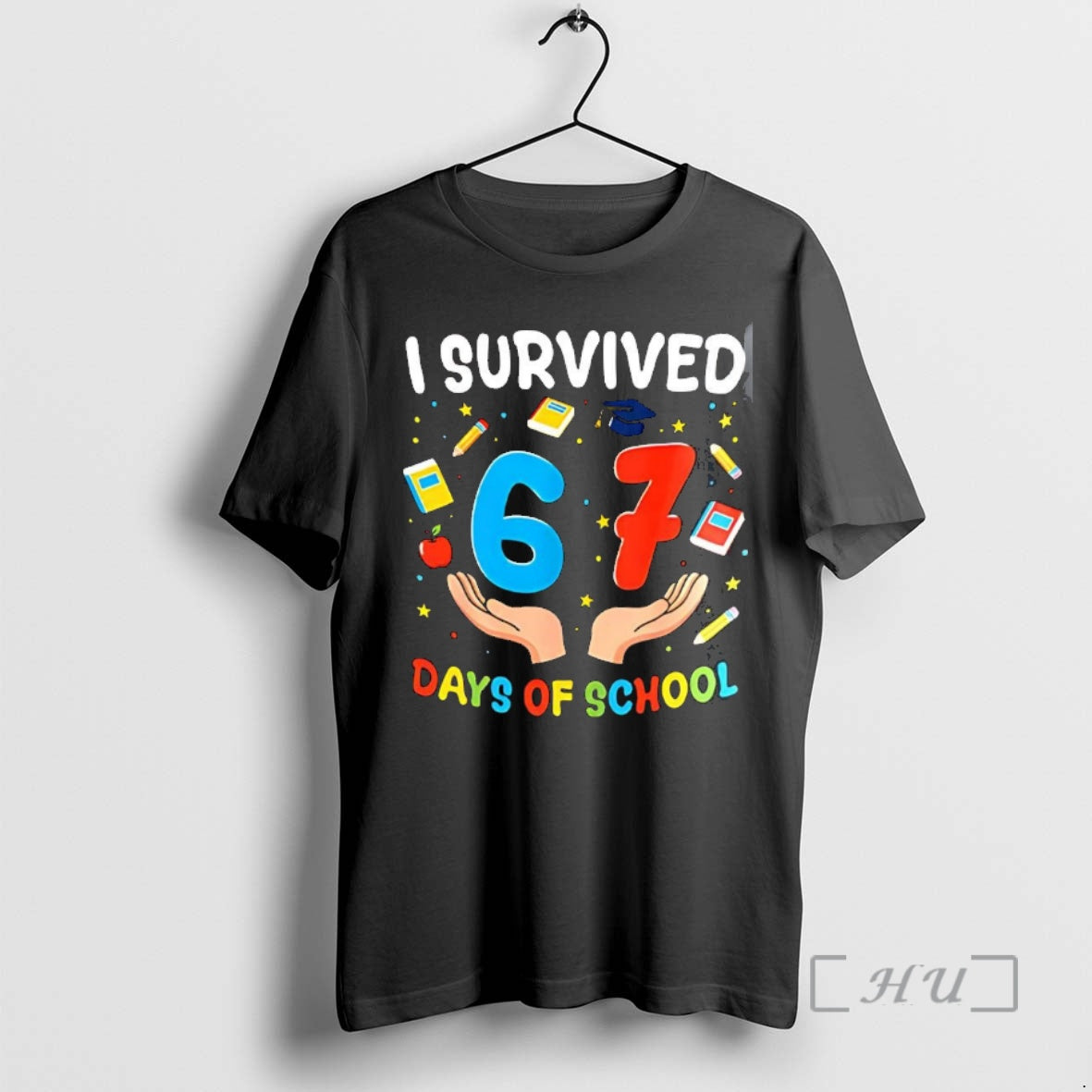 Officials I Survived 67 Days Of School Meme Shirt Hoodie Sweatshirt | PurePodTees.com