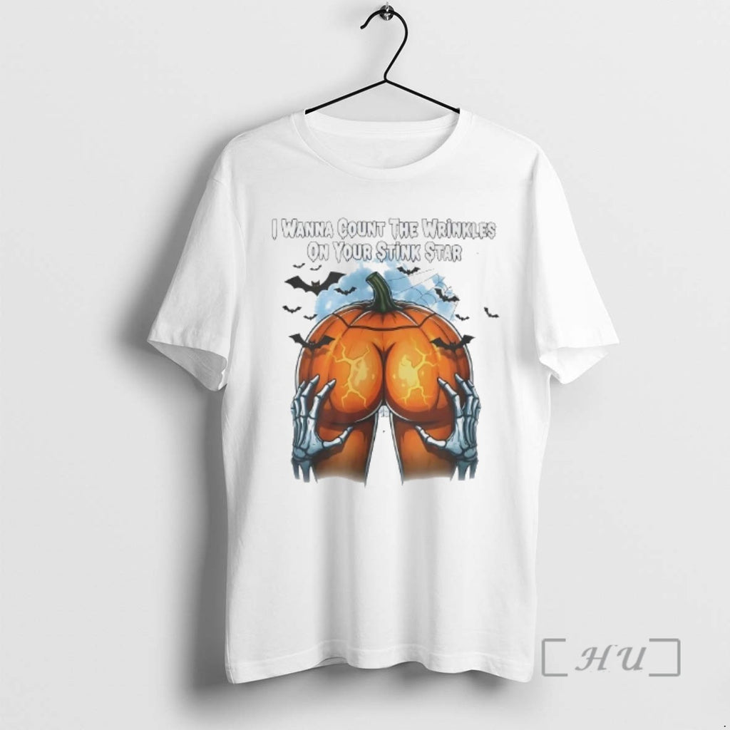 Officials I Wanna Count The Wrinkles On Your Stink Star Ass Halloween T Shirt Sweater