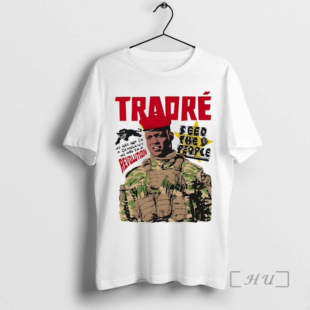 Officials Ibrahim Traore Feed The People Revolution Shirt Hoodie Sweatshirt | PurePodTees.com