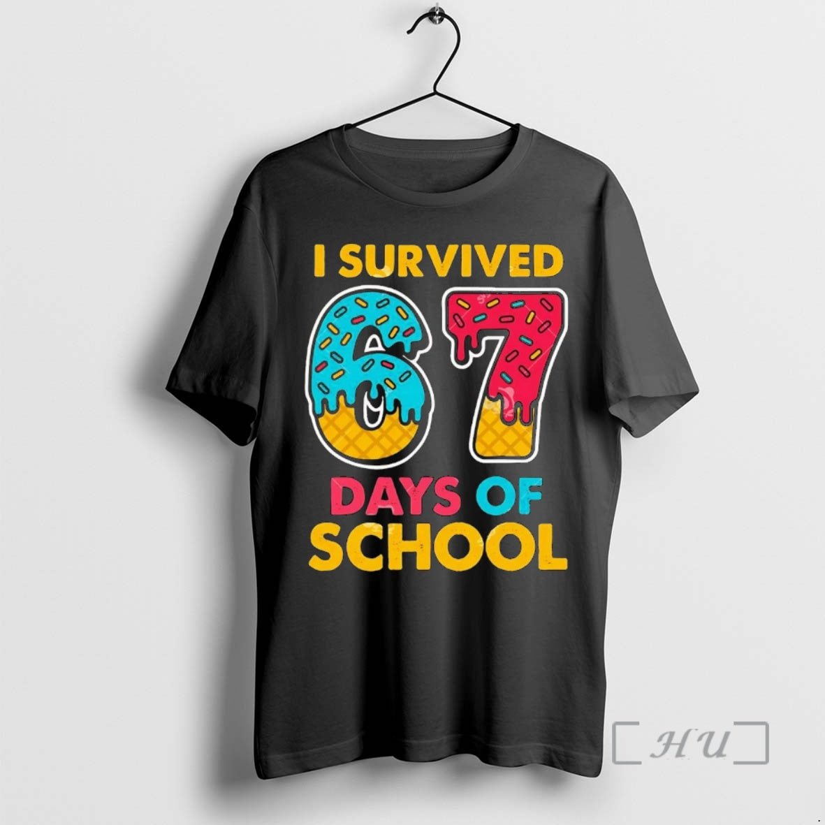 Officials Ice Cream I Survived 67 Days Of School Shirt Hoodie Sweatshirt | PurePodTees.com