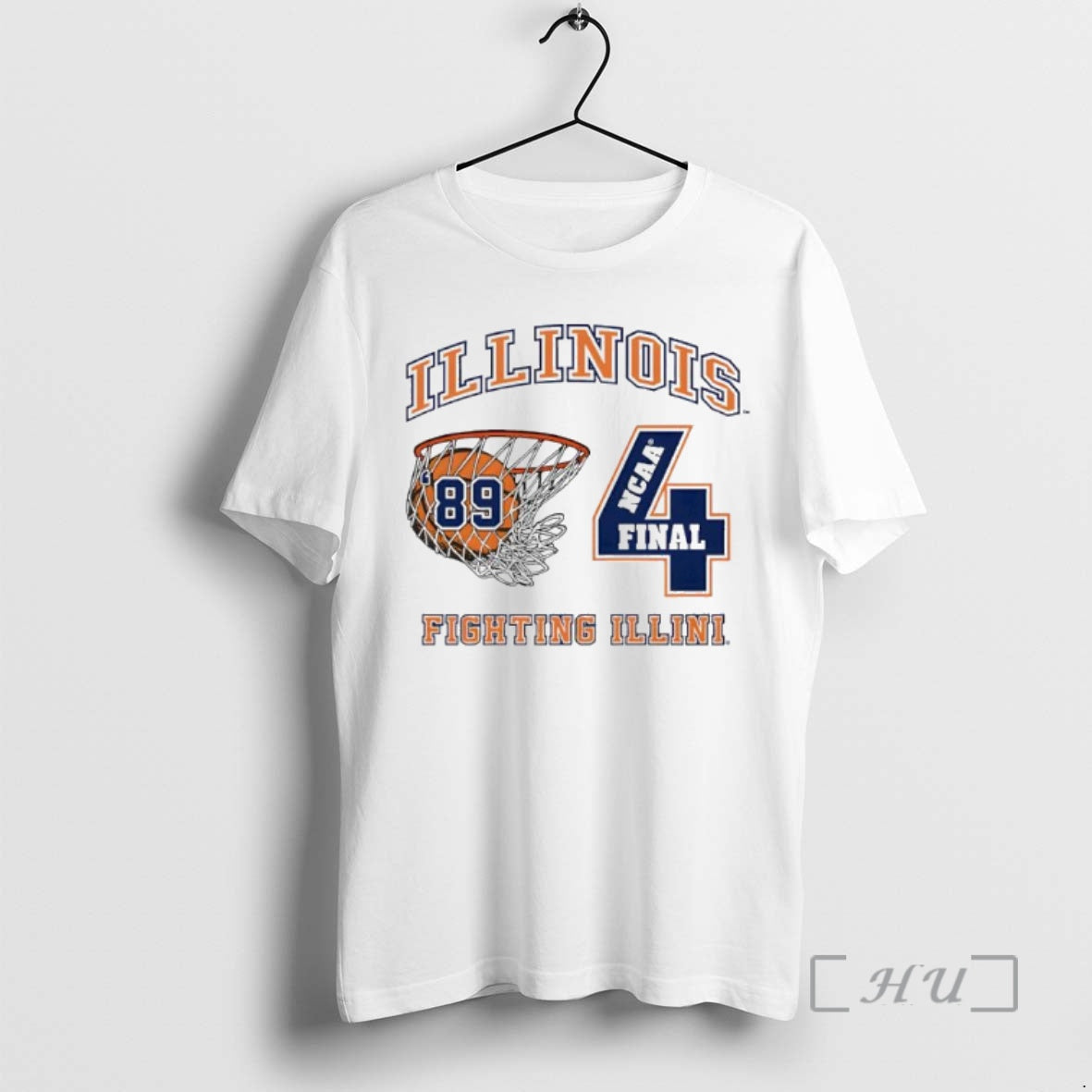 Officials Illinois Fighting Illini Vintage 89 Final Four Shirt Hoodie Sweatshirt | PurePodTees.com
