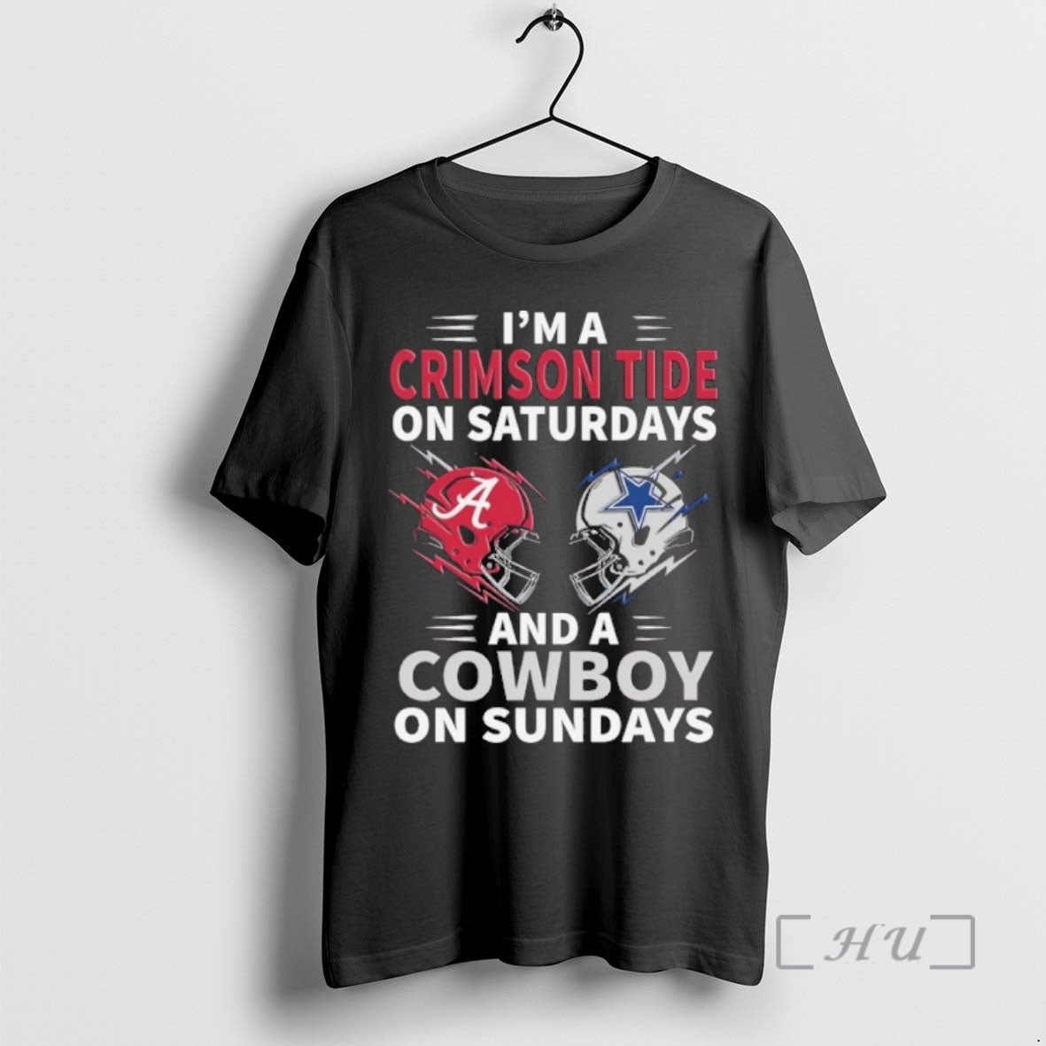 Officials Im A Crimson Tide On Saturdays And A Cowboy On Sundays Premium T Shirts Hoodie Sweatshirt | PurePodTees.com