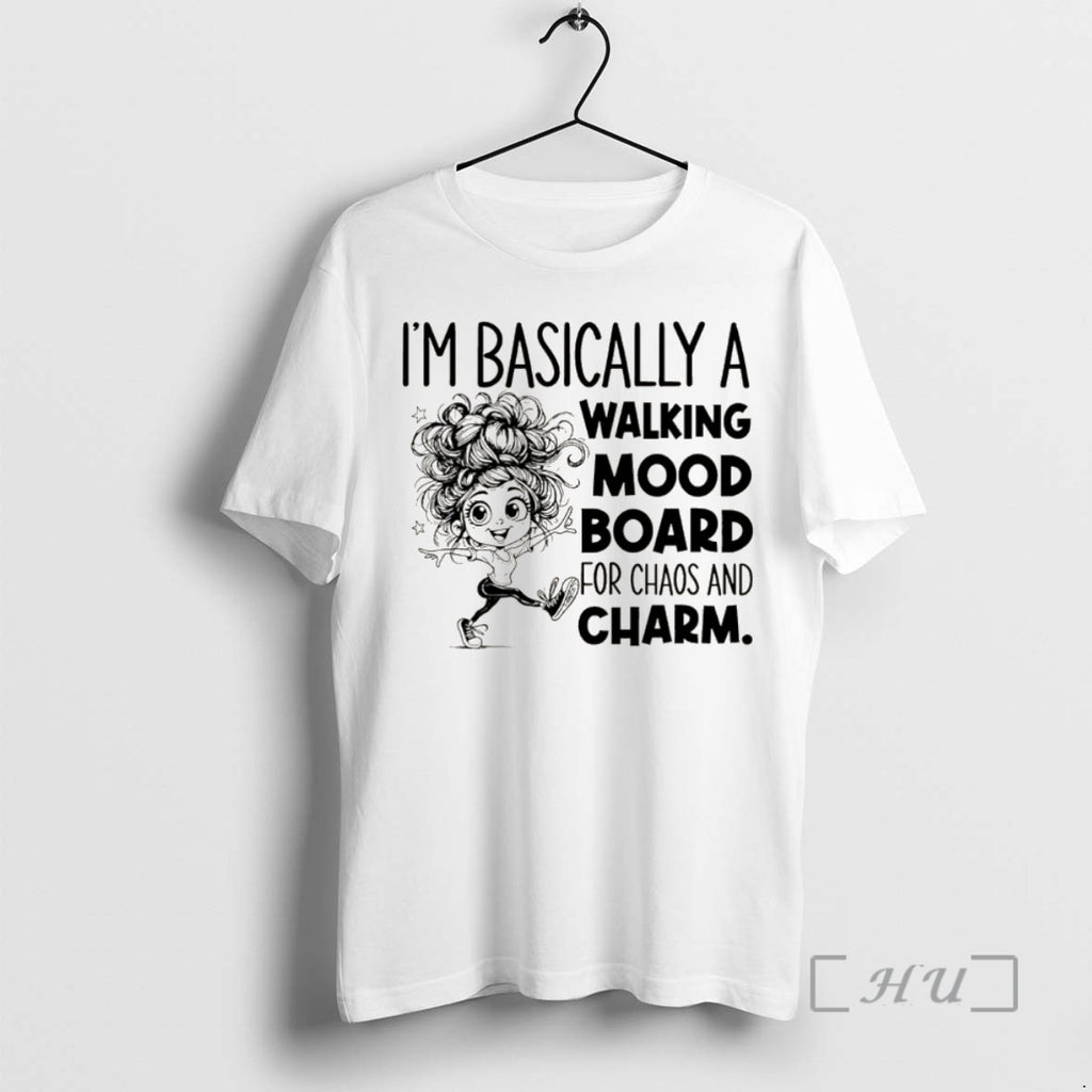 Officials Im Basically A Walking Mood Board For Chaos And Charm Christmas Shirt Hoodie Sweatshirt | PurePodTees.com