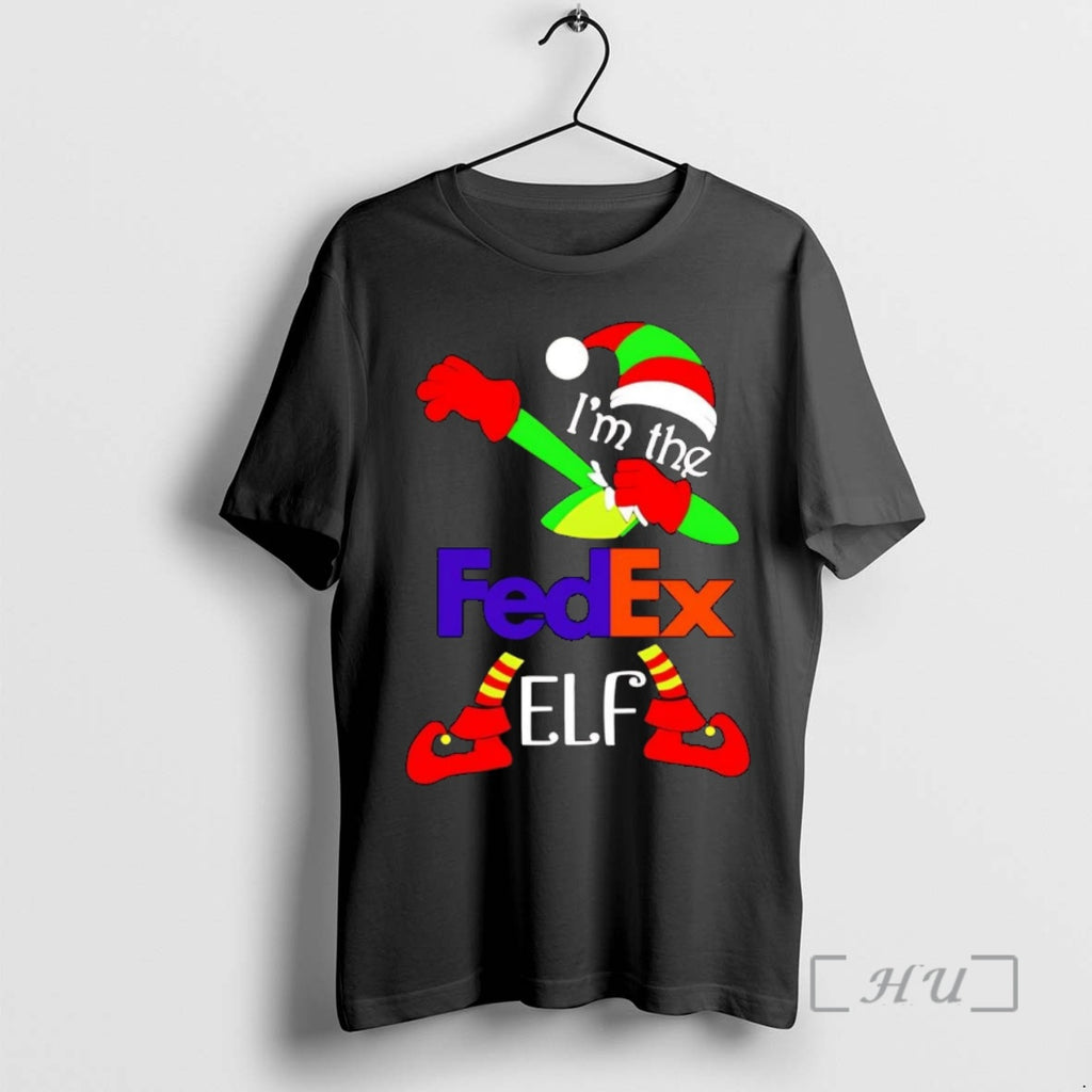 Officials Im The Fedex Elf Dabbing Christmas Shirt Hoodie Sweatshirt | PurePodTees.com