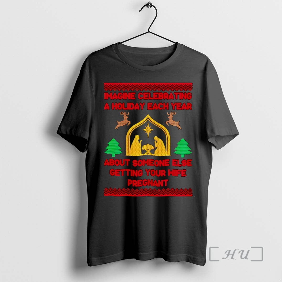 Officials Imagine Celebrating A Holiday Each Year About Someone Else Getting Your Wife Pregnant Christmas Shirt Hoodie...