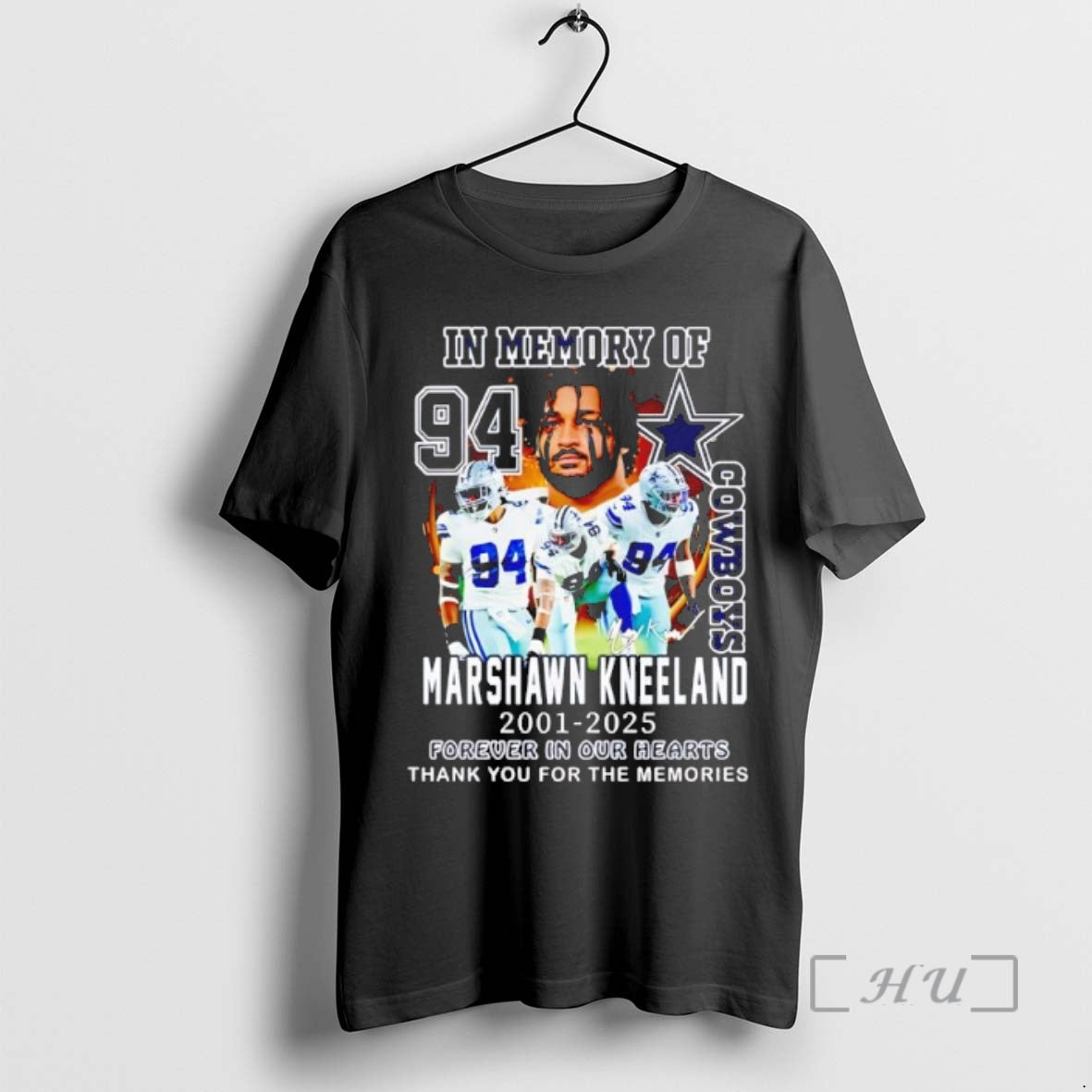 Officials In Memory Of Cowboys Marshawn Kneeland 2021 2025 Forever In Our Hearts Black Premium Shirt Hoodie Sweatshirt