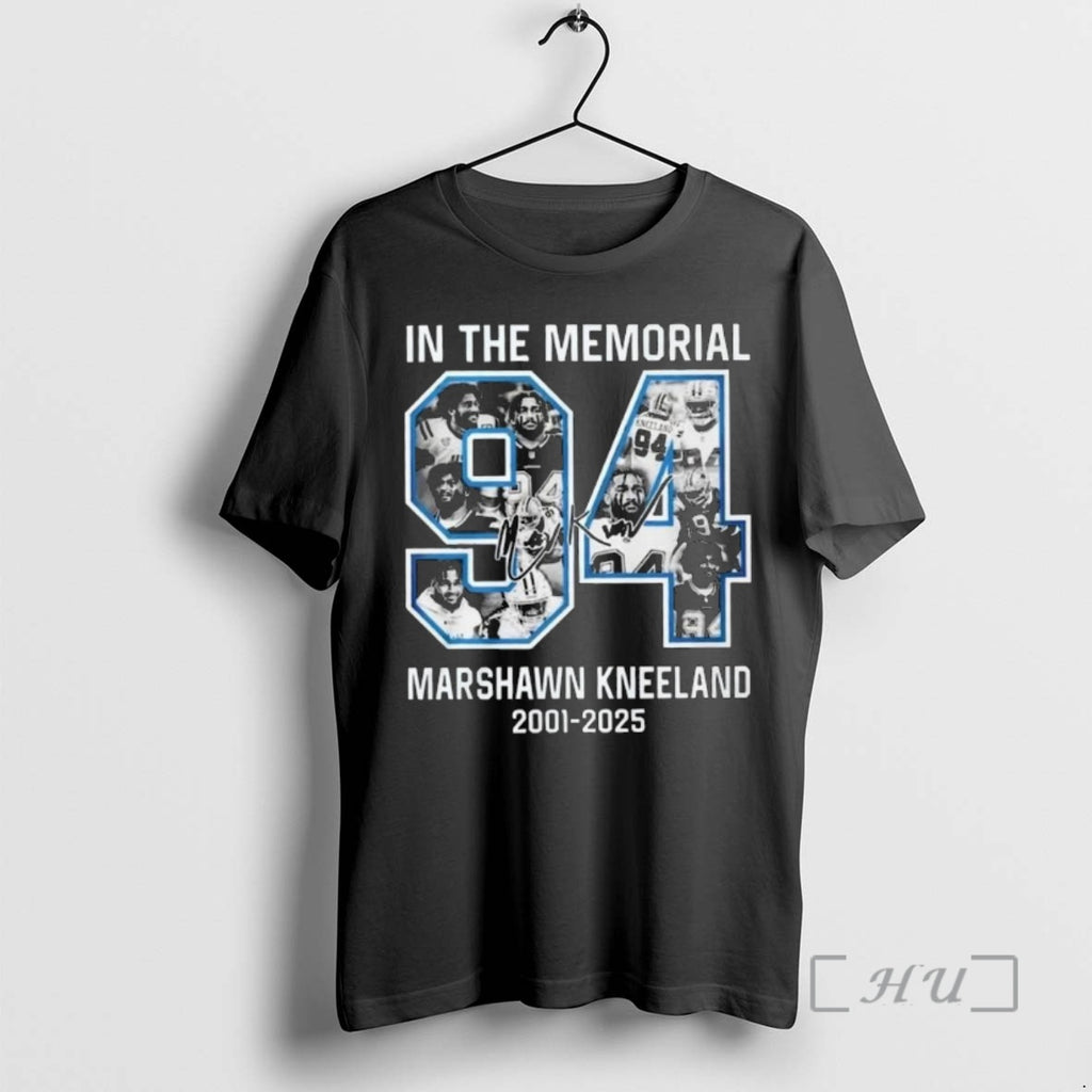 Officials In The Memorial Marshawn Kneeland 94 2001 2025 Signature Shirt Hoodie Sweatshirt | PurePodTees.com