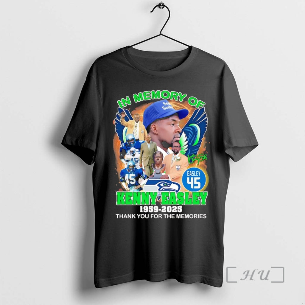 Officials In Memory Of Kenny Easley 1959 2025 Thank You For The Memories Premium Shirt Hoodie Sweatshirt | PurePodTees.com