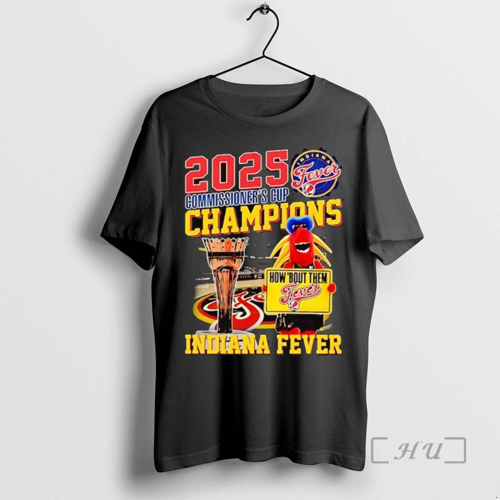 Officials Indiana Fever 2025 Commissioners Cup Champions T Shirt Sweater