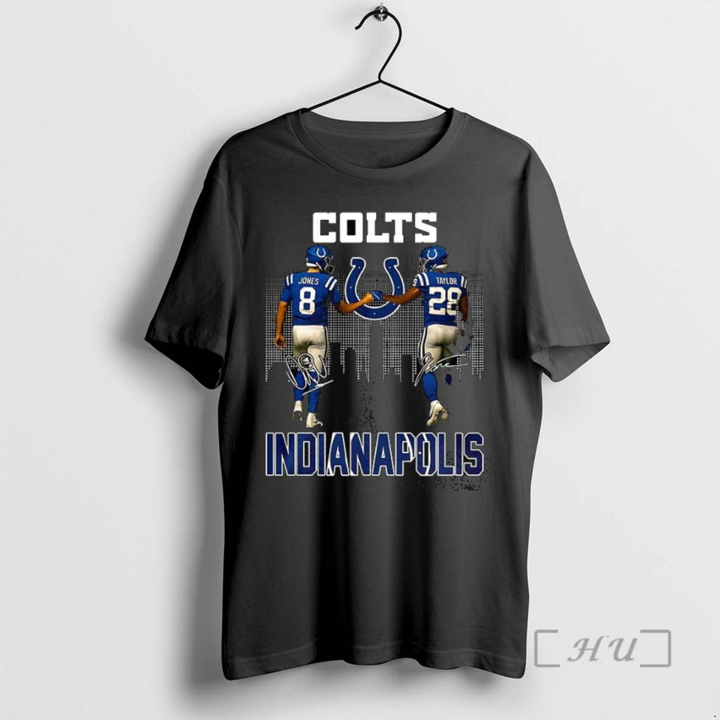 Officials Indianapolis Colts Daniel Jones And Jonathan Taylor Signature T Shirt Sweater