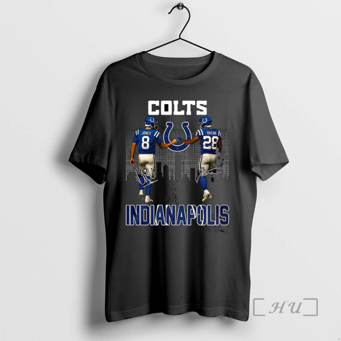 Officials Indianapolis Colts Daniel Jones And Jonathan Taylor Signature T Shirt Sweater