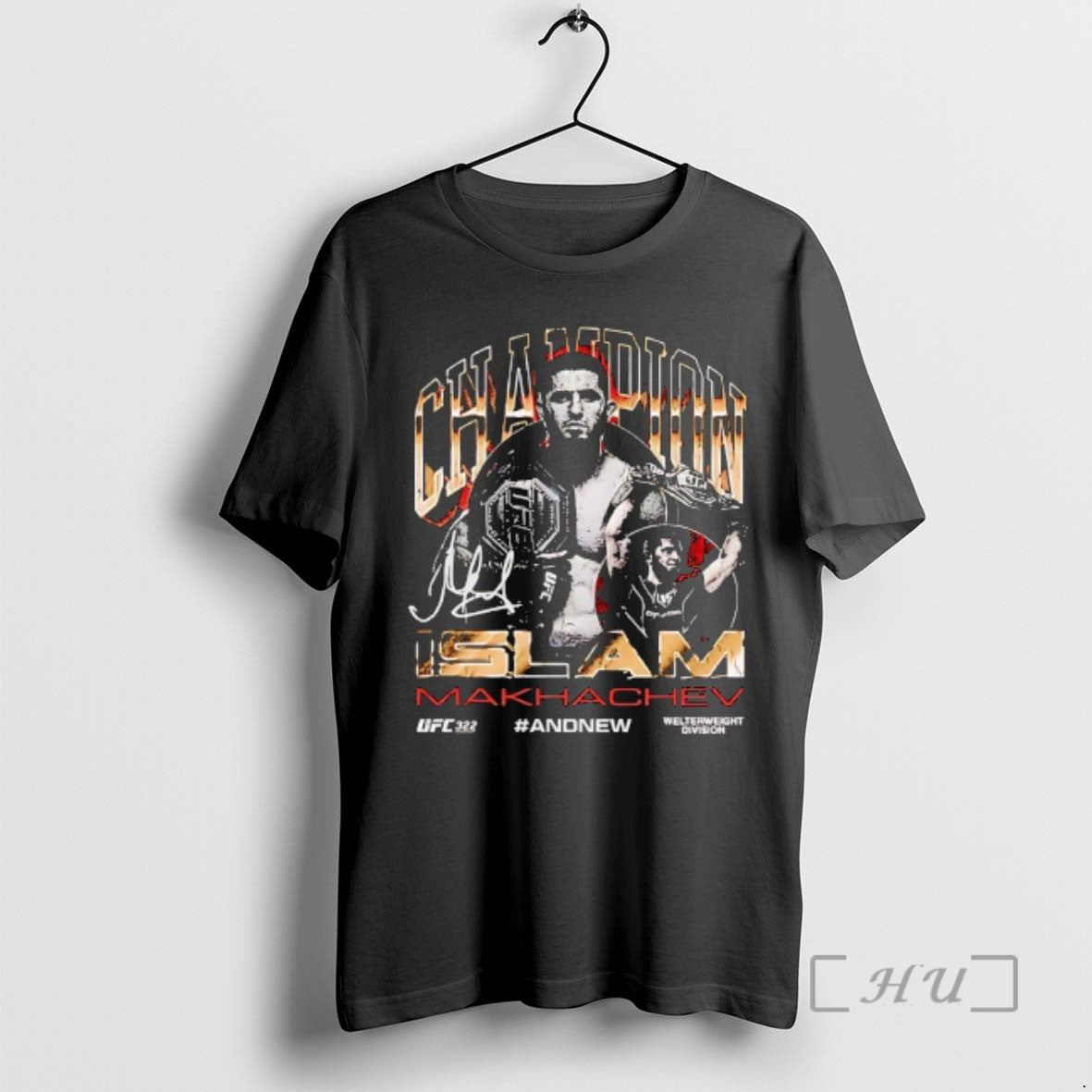 Officials Islam Makhachev Ufc 322 Welterweight Champion Shirt Hoodie Sweatshirt | PurePodTees.com
