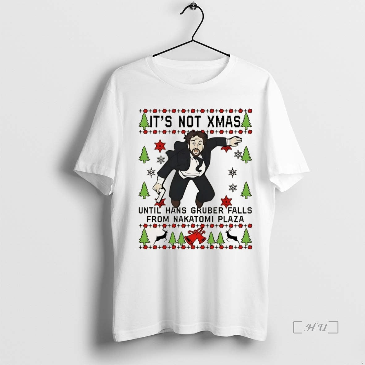 Officials Its Not Xmas Until Hans Gruber Falls From Nakatomi Plaza Christmas Premium T Shirts Hoodie Sweatshirt
