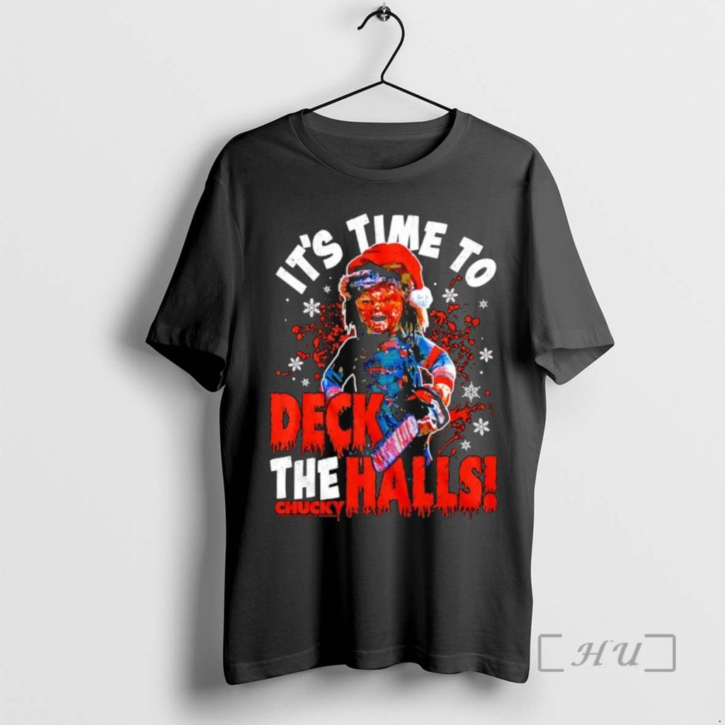 Officials Its Time To Deck The Halls Chucky Christmas Shirt Hoodie Sweatshirt | PurePodTees.com