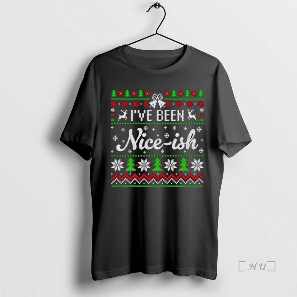 Officials Ive Been Nice Ish Ugly Christmas Black Shirt Hoodie Sweatshirt | PurePodTees.com