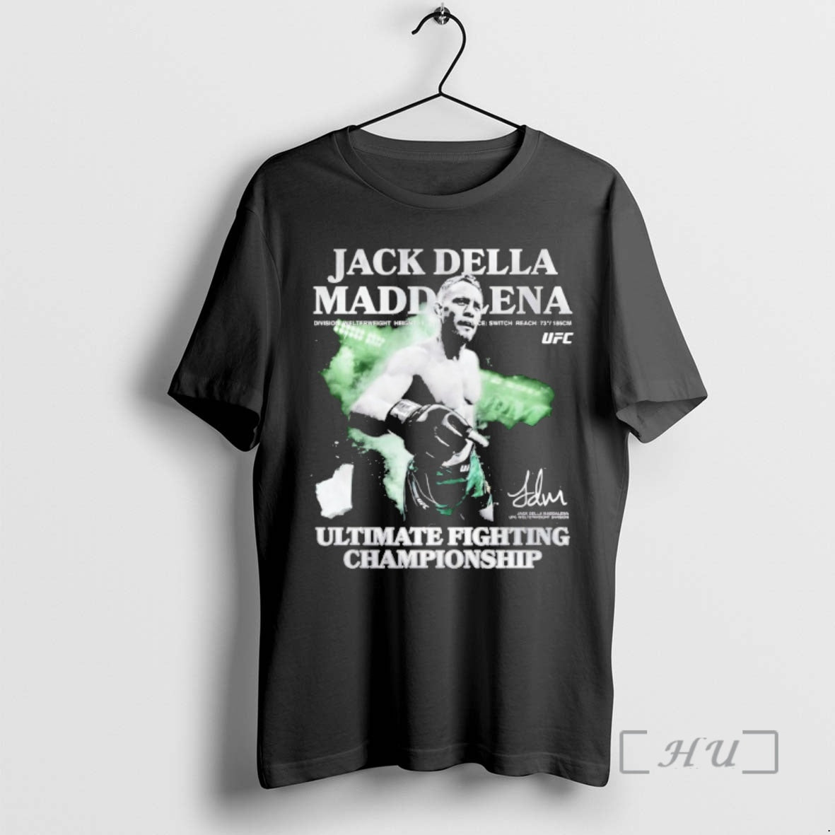 Officials Jack Della Maddalena Ufc 322 Ultimate Fighting Championship Signature Shirt Hoodie Sweatshirt | PurePodTees.com