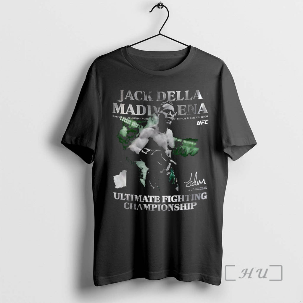 Officials Jack Della Maddalena Ultimate Fighting Championship Signature Shirt Hoodie Sweatshirt | PurePodTees.com
