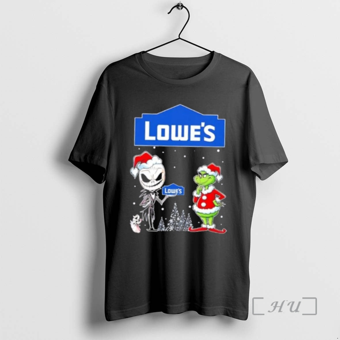 Officials Jack Skellington And Grinch X Lowes Is This Jolly Enough Christmas Premium T Shirts Hoodie Sweatshirt