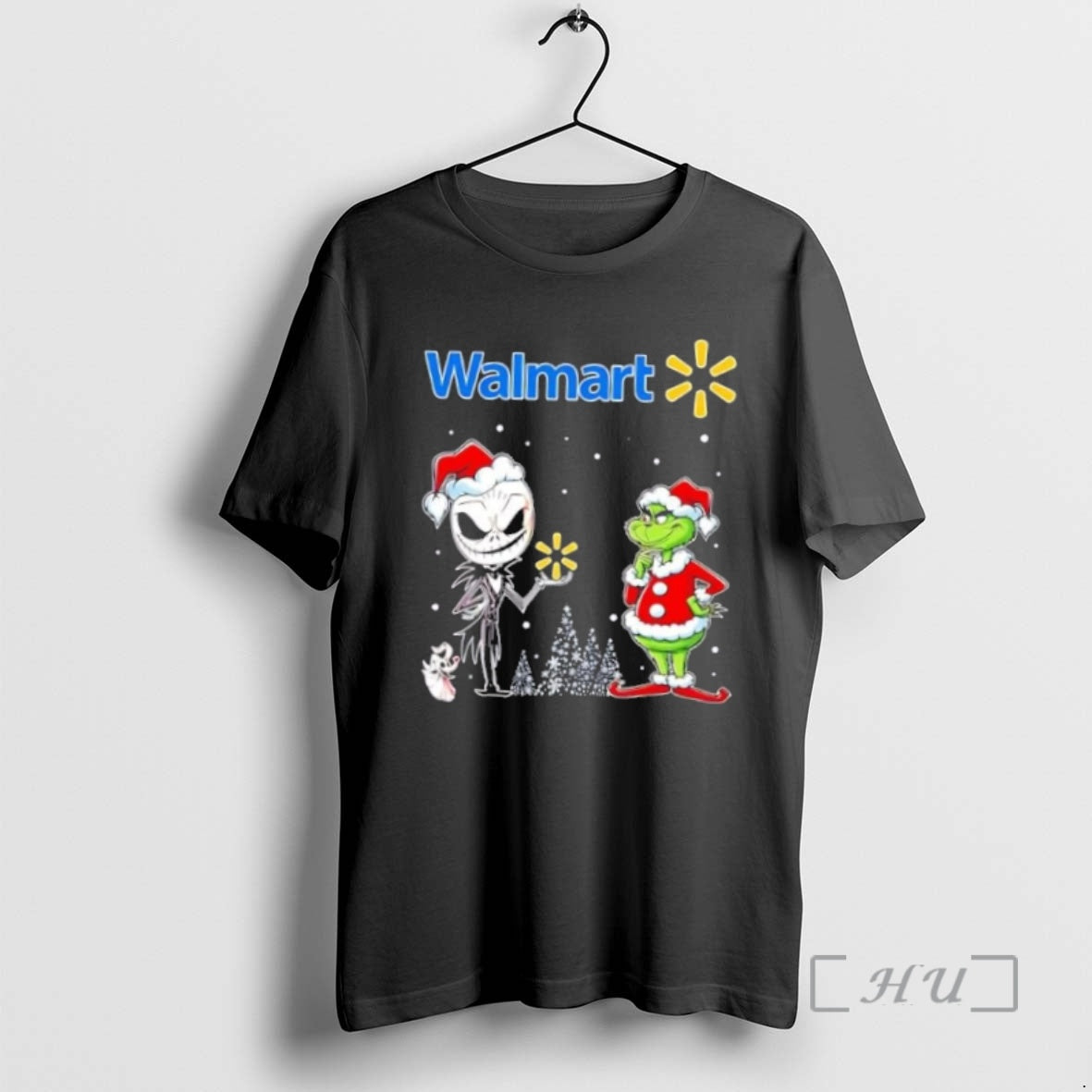 Officials Jack Skellington And Grinch X Walmart Is This Jolly Enough Christmas Premium T Shirts Hoodie Sweatshirt