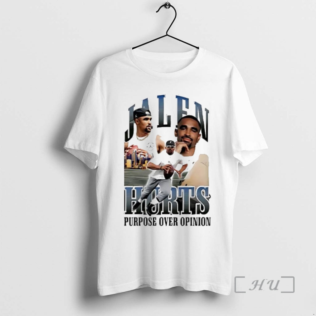 Officials Jalen Hurts Purpose Over Opinion Graphic Shirt Hoodie Sweatshirt | PurePodTees.com