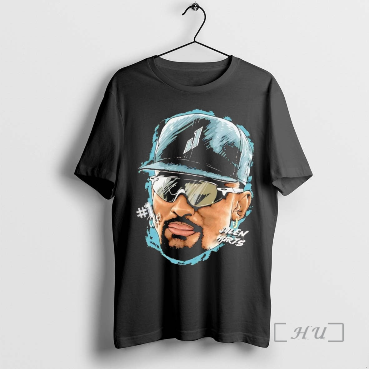 Officials Jalen Hurts Big Face Shirt Hoodie Sweatshirt | PurePodTees.com
