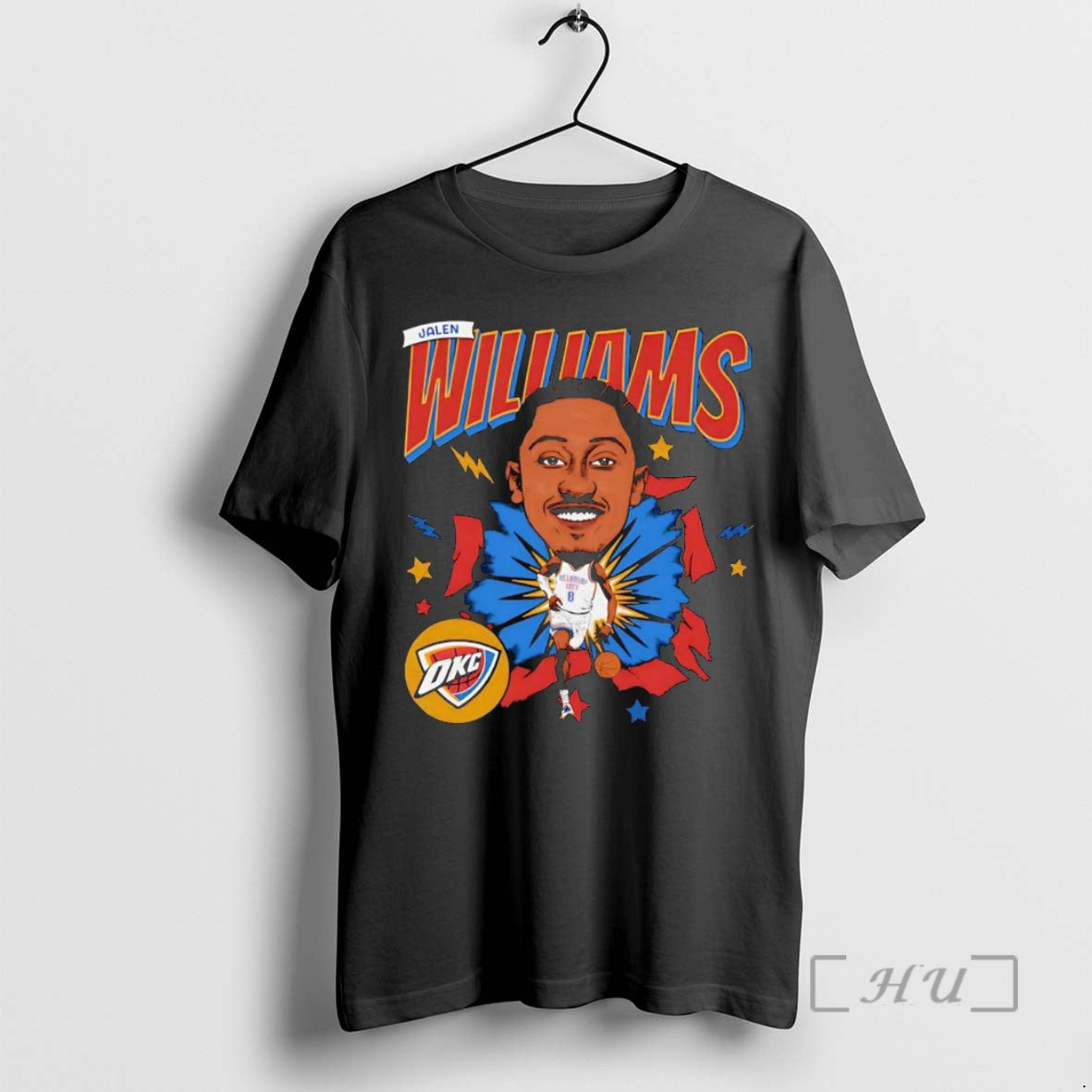 Officials Jalen Williams Caricature Oklahoma City Thunder Shirt Hoodie Sweatshirt | PurePodTees.com