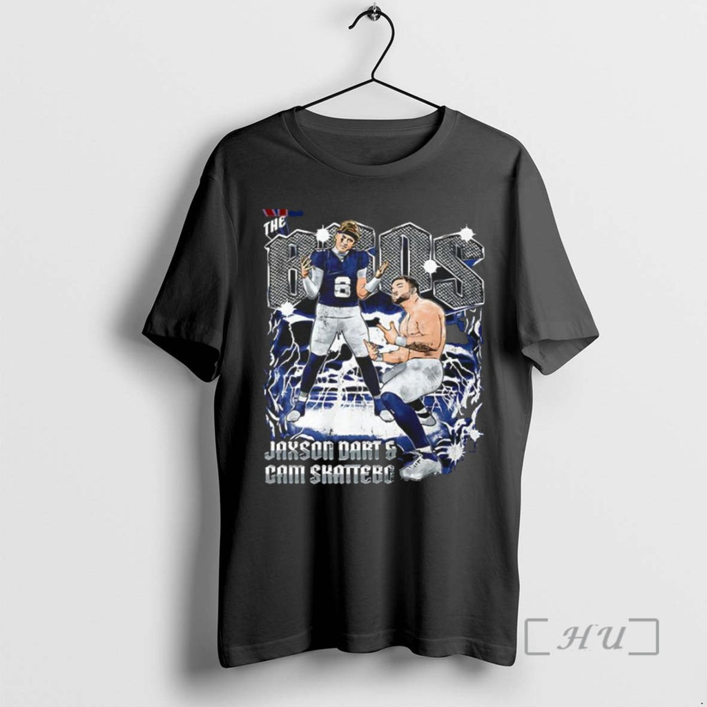 Officials Jaxson Dart Cam Skattebo New York Giants The Bros