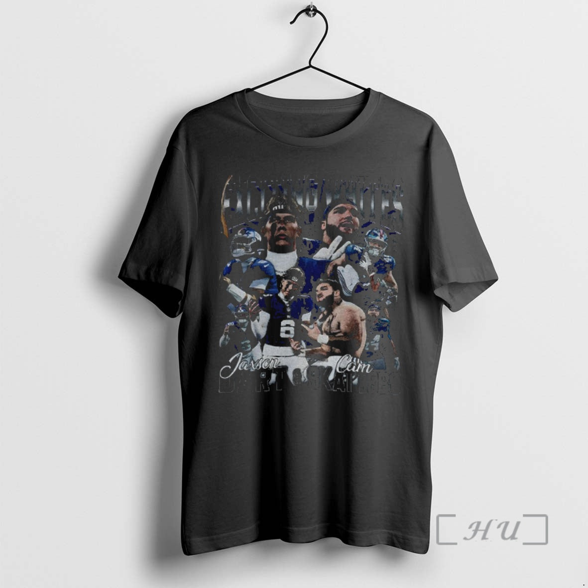 Officials Jaxson Dart And Cam Skattebo Step Exciting White New York Football Retro Premium Shirt Hoodie Sweatshirt