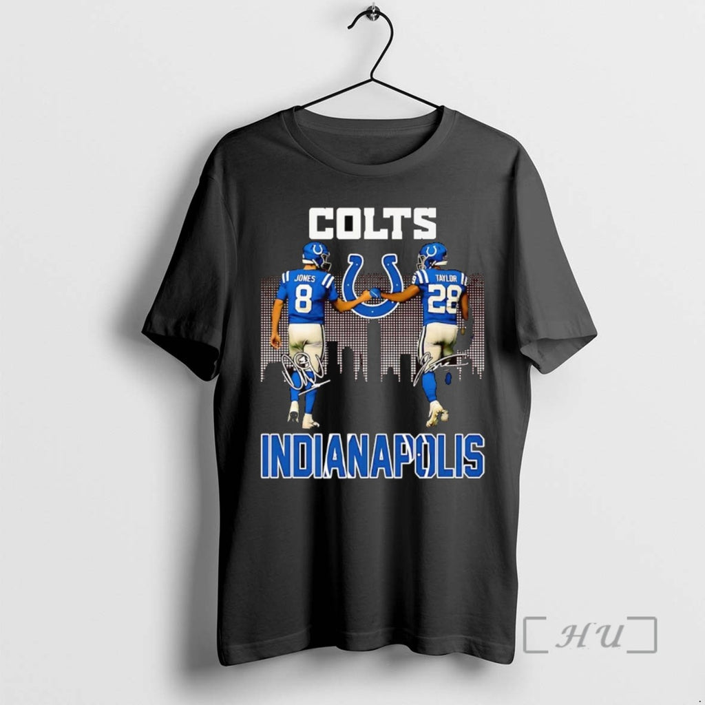 Officials Jaylon Jones And Jonathan Taylor Skyline Indianapolis Colts T Shirt Sweater
