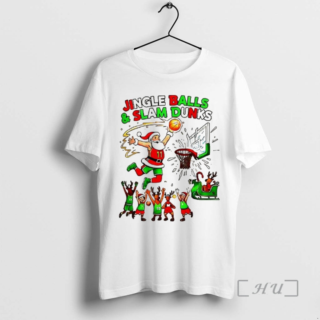 Officials Jingle Balls And Slam Dunks Christmas Shirt Hoodie Sweatshirt | PurePodTees.com
