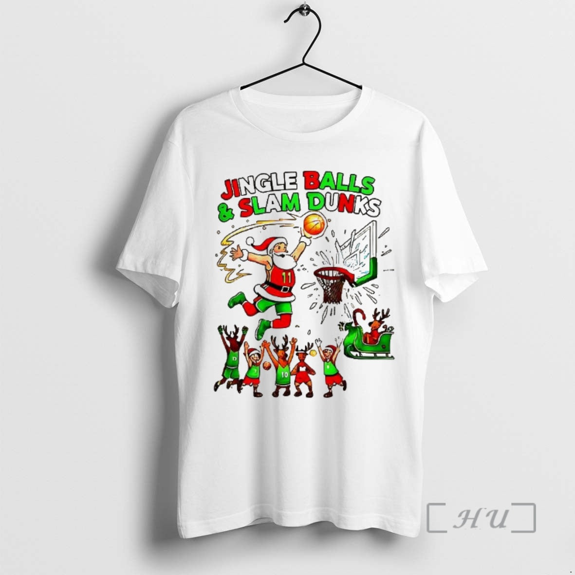Officials Jingle Balls And Slam Dunks Christmas Shirt Hoodie Sweatshirt | PurePodTees.com