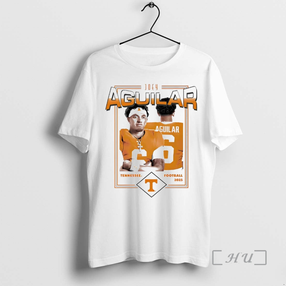 Officials Joey Aguilar Illustrated 2025 Tennessee Volunteers Shirt Hoodie Sweatshirt | PurePodTees.com