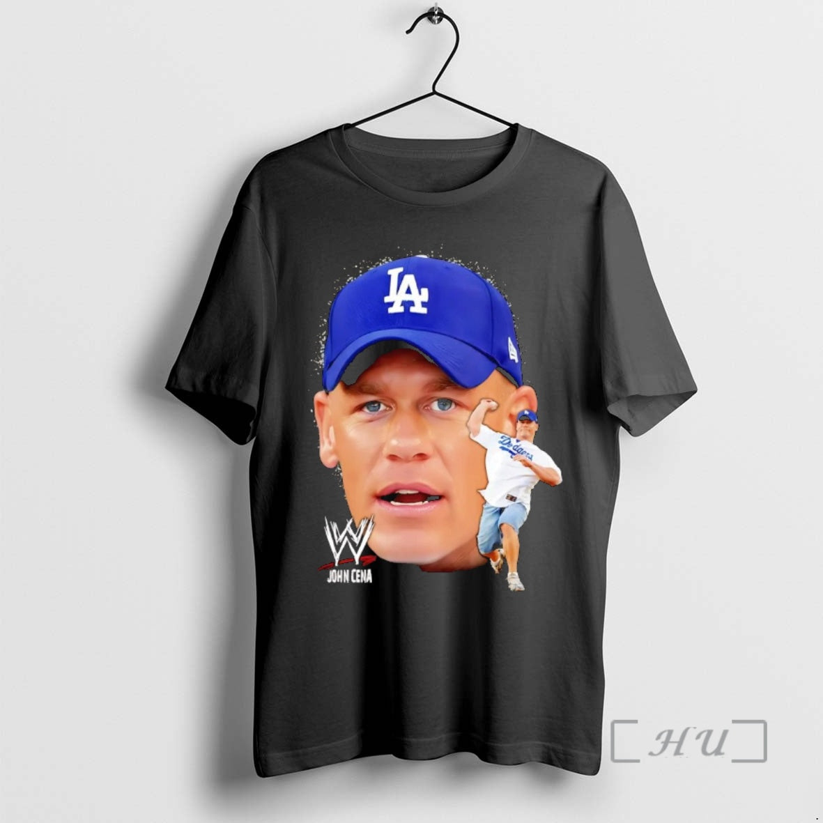 Officials John Cena Pitching Baseball La Dodgers Shirt Hoodie Sweatshirt | PurePodTees.com