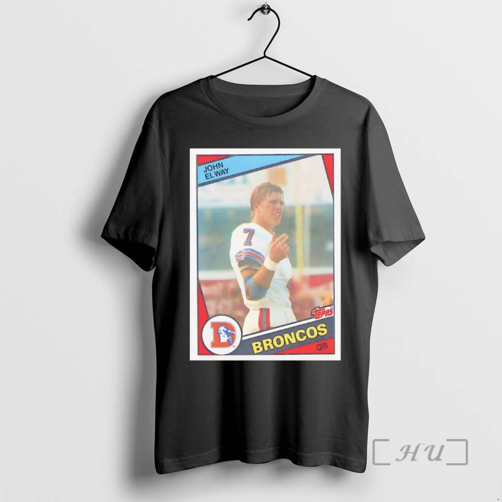 Officials John Elway Trading Card Broncos T Shirt Sweater