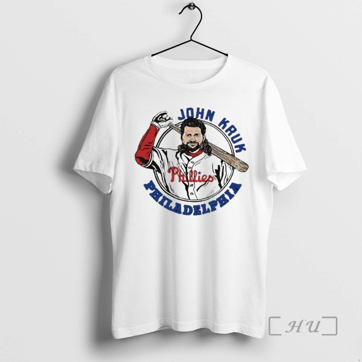 Officials John Kruk Philadelphia Phillies Red Player Portrait Retro Shirt Hoodie Sweatshirt | PurePodTees.com