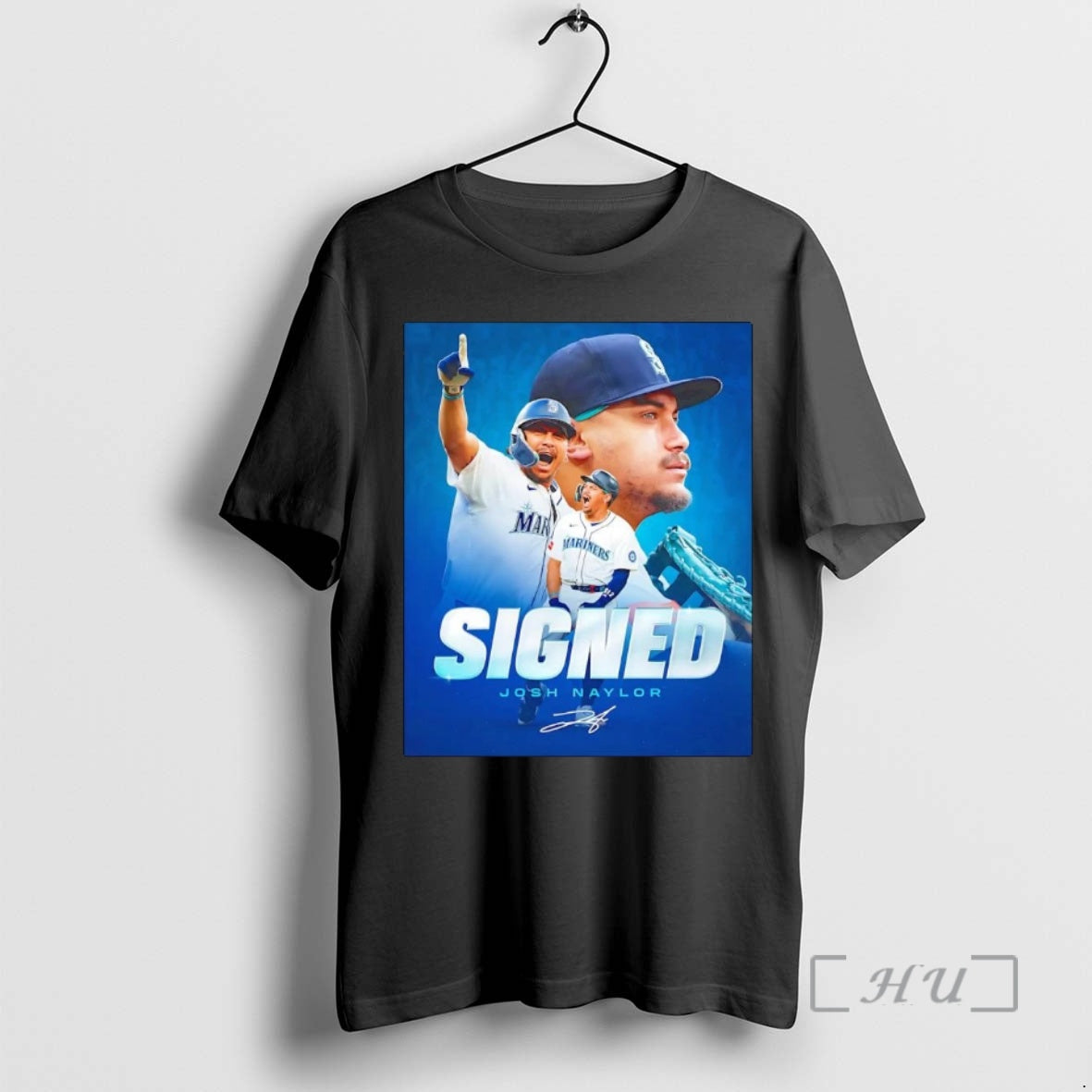Officials Josh Naylor Signed Seattle Mariners Shirt Hoodie Sweatshirt | PurePodTees.com