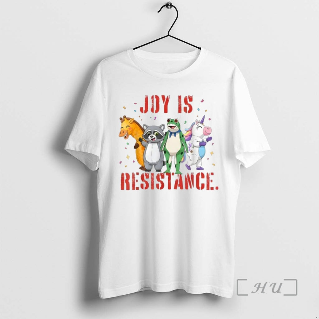Officials Joy Is Resistance Portland Frog Protest Raccoon Unicorn T Shirt Sweater