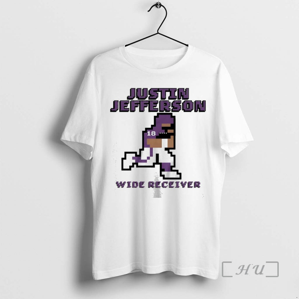 Officials Justin Jefferson Minnesota Vikings Wide Receiver Pixel T Shirt Sweater