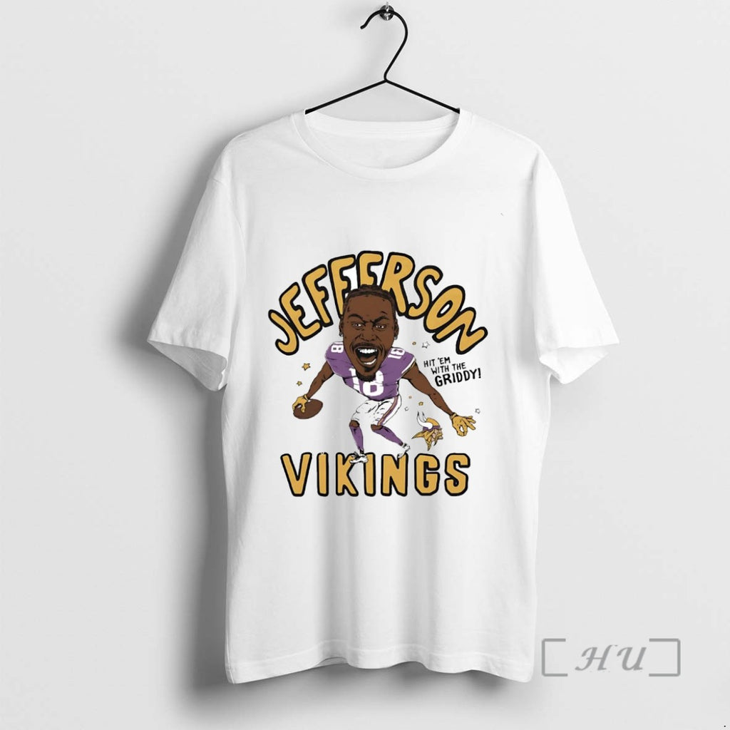 Officials Justin Jefferson Hit Em With The Griddy Vikings T Shirt Sweater