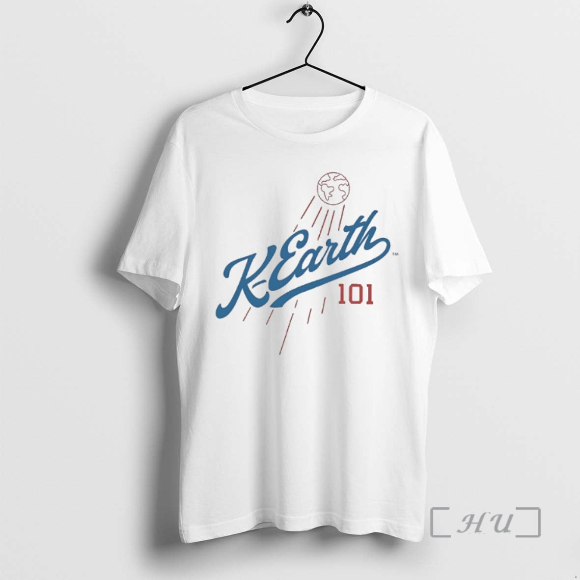 Officials K Earth 101 Los Angeles Dodgers Parody Logo Shirt Hoodie Sweatshirt | PurePodTees.com