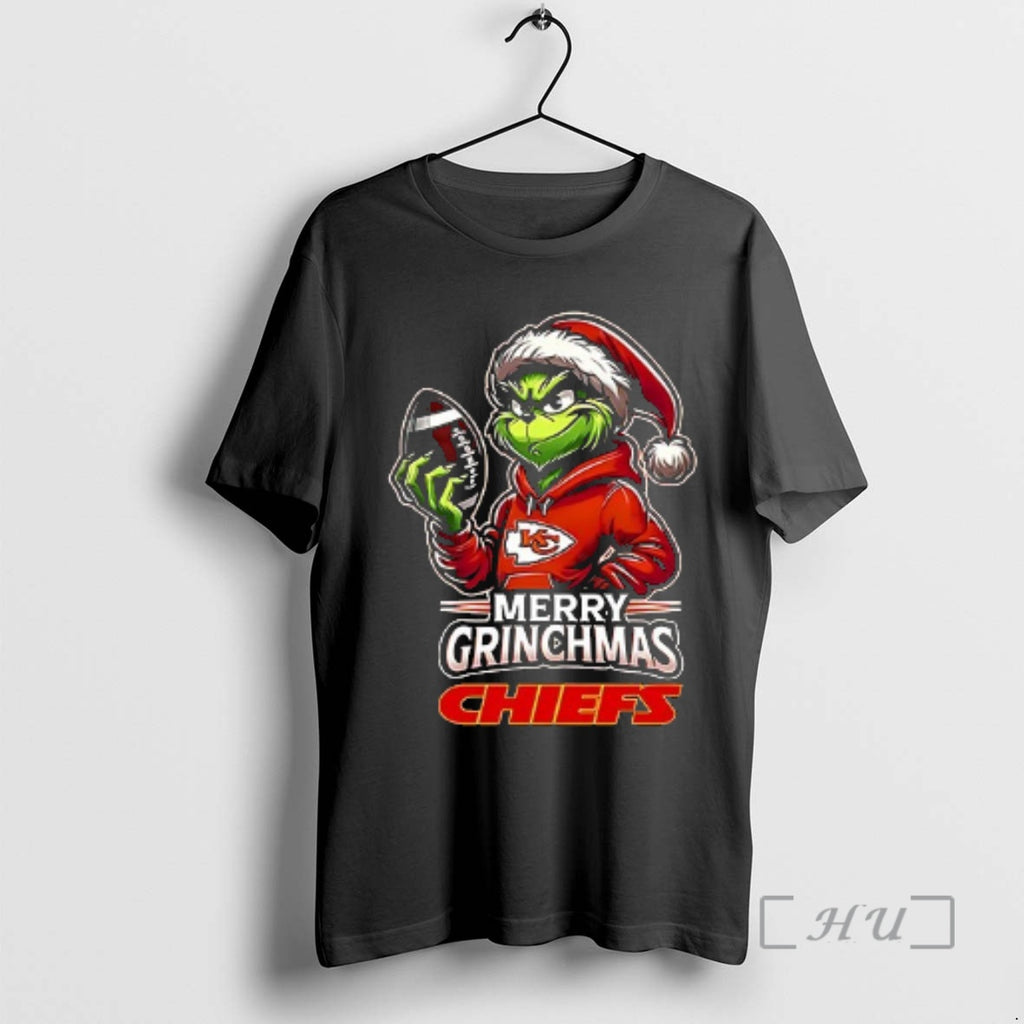 Officials Kansas City Chiefs Merry Grinchmas They Hate Us Because They Aint Us Double Sided Shirt Hoodie Sweatshirt
