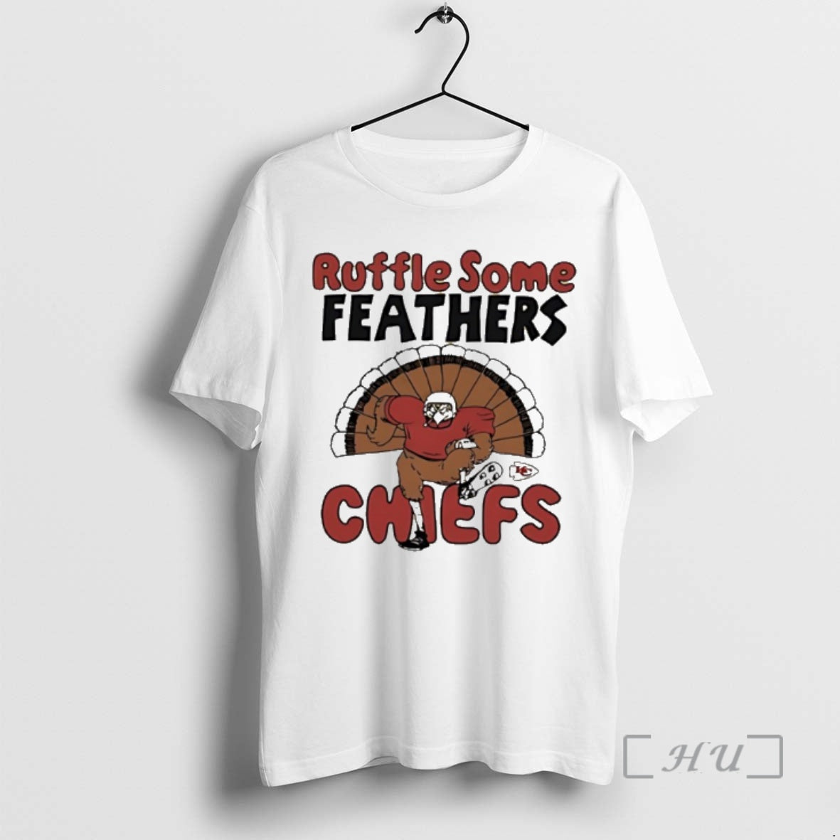 Officials Kansas City Chiefs Ruffle Some Feathers Turkey Thanksgiving Shirt Hoodie Sweatshirt | PurePodTees.com