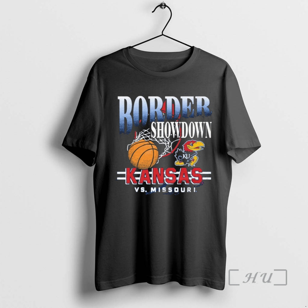 Officials Kansas Jayhawks Vs Missouri Tigers Basketball Border Showdown 2025 Shirt Hoodie Sweatshirt | PurePodTees.com