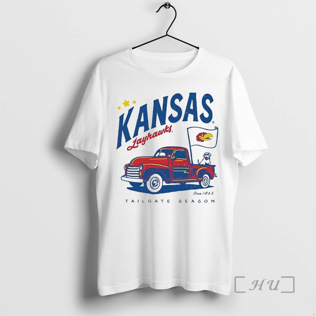 Officials Kansas Jayhawks Truck Glory Days Since 1865 Tailgate Season Shirt Hoodie Sweatshirt | PurePodTees.com