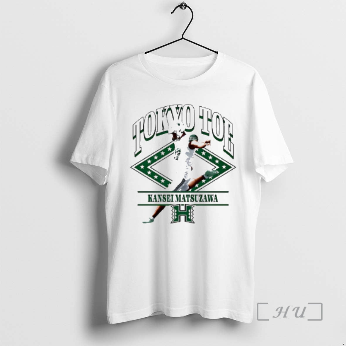 Officials Kansei Matsuzawa Hawaii Rainbow Warriors Illustrated Shirt Hoodie Sweatshirt | PurePodTees.com