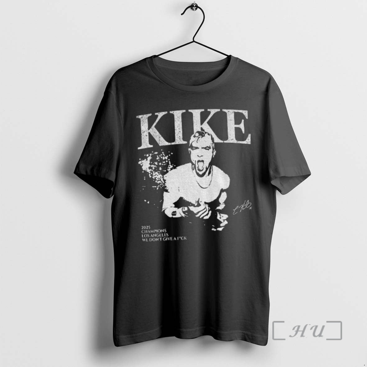 Officials Kike Funny Meme Los Angeles Baseball Signature We Dont Give A Fuck Vintage Premium Shirt Hoodie Sweatshirt