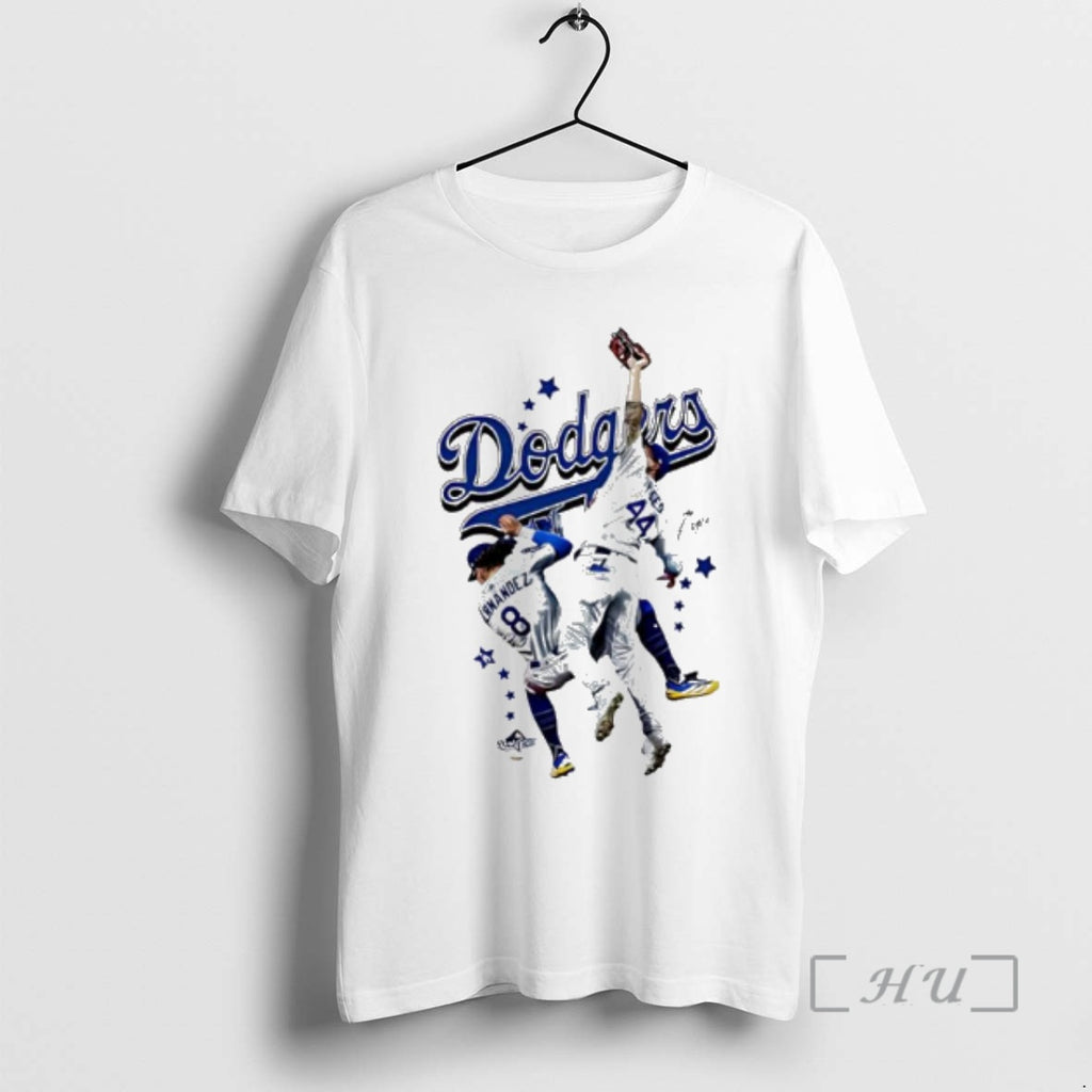 Officials Kike Hernandez And Andy Pages Los Angeles Dodgers Baseball 2025 World Series Signature Premium Shirt Hoodie...