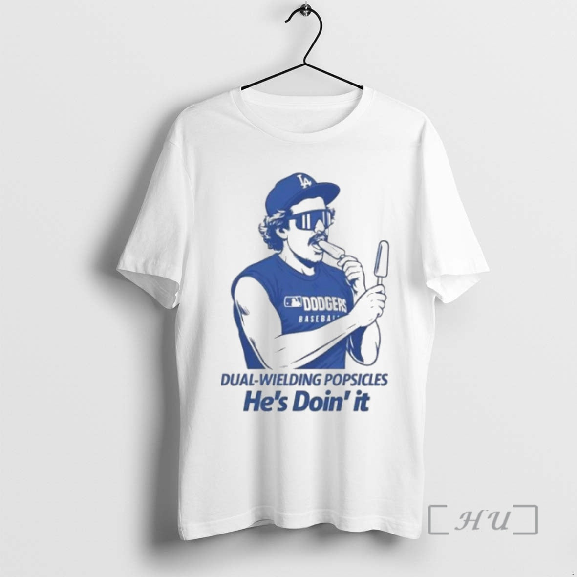 Officials Kike Hernandez Dual Wielding Popsicles Hes Doin It Ornaments Shirt Hoodie Sweatshirt | PurePodTees.com
