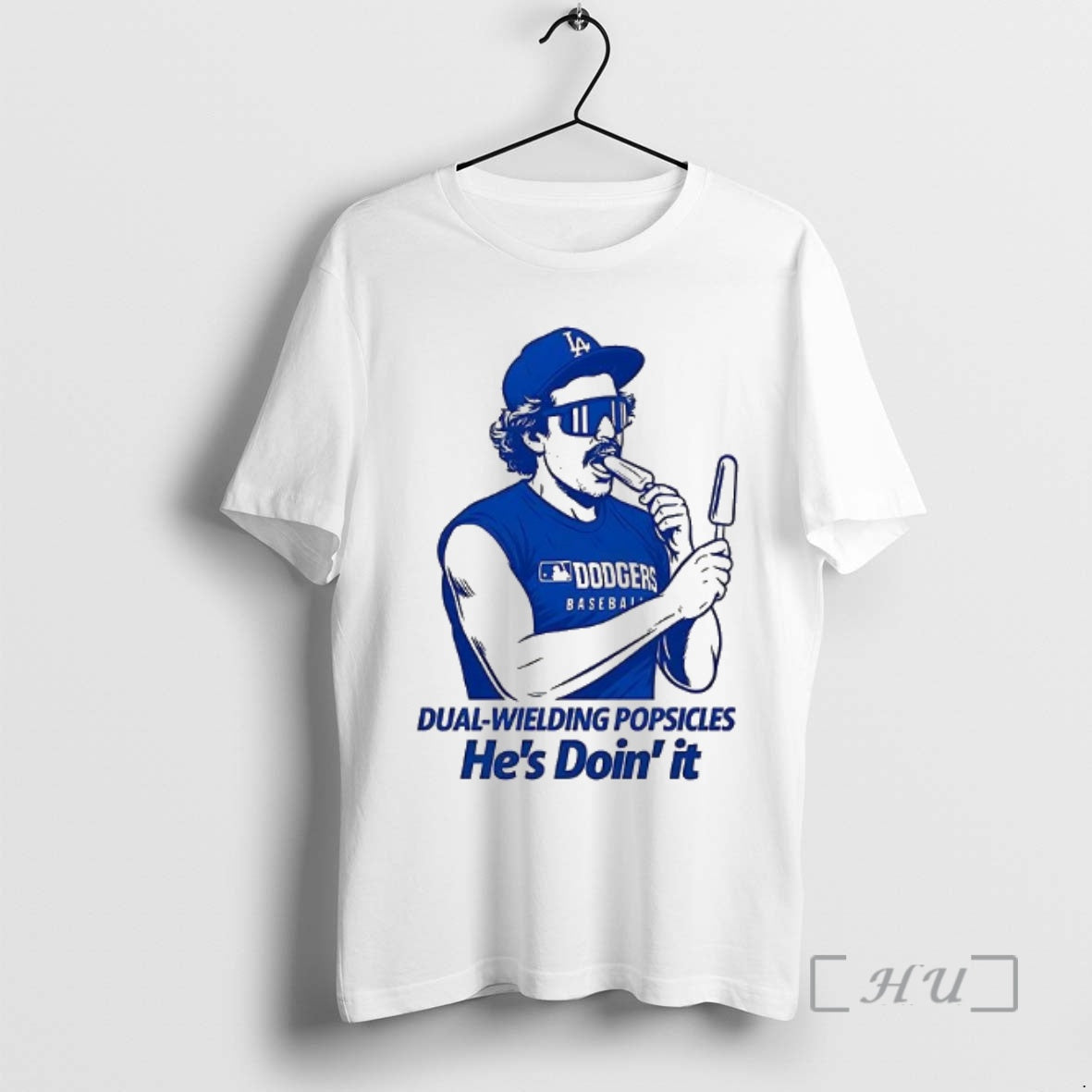 Officials Kike Hernandez Dual Wielding Popsicles Hes Doin It Shirt Hoodie Sweatshirt | PurePodTees.com