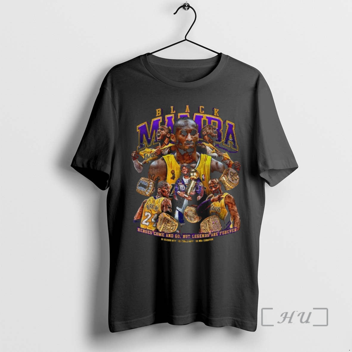 Officials Kobe Bryant Los Angeles Lakers Rings Trophy Heroes Come And Go But Legends Are Shirt Hoodie Sweatshirt
